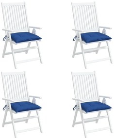 Almofadões para móveis de paletes 4 pcs tecido oxford azul