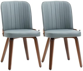 Conjunto de 2 Cadeiras Salg - Couro Artificial - Design Contemporâneo