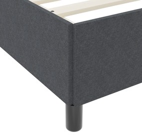 Cama vidaXL Cinza Escuro 90x200 cm em Tecido Cotele
