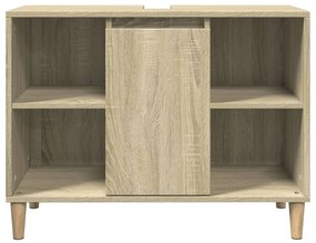 Armário p/ casa banho 80x33x60cm deriv. madeira carvalho sonoma