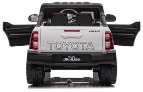 TOYOTA HILUX CARRO ELÉTRICO INFANTIL 24V 2 LUGARES BRANCO