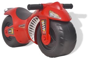100090 vidaXL Mota de passeio ride-on, plástico, vermelha