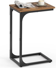 Mesa de canto com estrutura em metal para sala e quarto | VASAGLE | 30 x 40 x 62 cm | LET350B01.