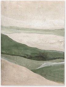 Quadro em tela pintado à mão Green Field