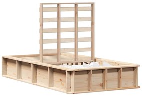 Estrutura da Cama Castanho 90 x 190 cm madeira