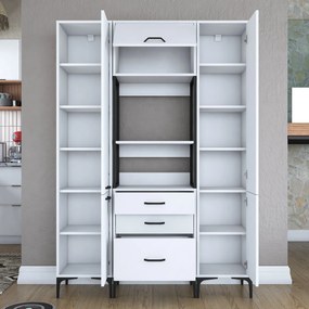 Armário Multiuso JE145 – Branco – 140x198,6x40 cm