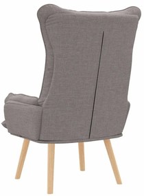 Poltrona Relaxante vidaXL em Tecido Taupe