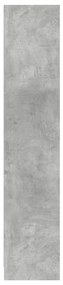 Estante 57x28,5x141 cm derivados de madeira cinzento cimento