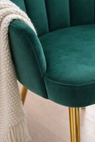 Cadeira Hand Gold Veludo - Verde