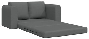 Sofá-camas 2 em 1 Cinza Escuro 148x71x83 cm Tecido