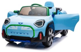 Carro elétrico para Crianças Mini Concept Aceman 24V rodas Borracha EVA EVA, assento de couro sintético Azul