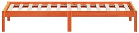 Sofá-cama sem colchão 90x190 cm pinho maciço castanho-mel
