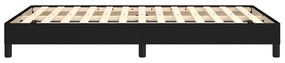 Estrutura de cama sem colchão preto 120x190 cm tecido