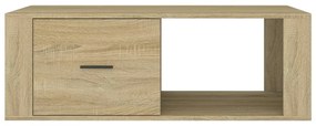 Mesa de centro 100x50,5x35 cm derivados madeira carvalho sonoma