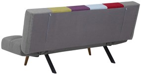 Sofá-cama de 3 lugares em tecido patchwork multicolor INGARO Beliani