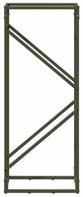 Suporte para lenha aço laminado a frio verde azeitona