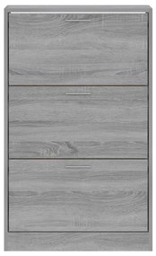 Sapateira 63x24x103 cm derivados de madeira sonoma cinza