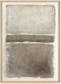 Quadro em tela pintado à mão emoldurado Art Structure I