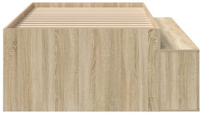 Cama com Armazenamento Carvalho Sonoma 90x190 cm