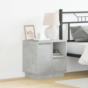 Cinza-concreto MDF Médio Arrumação Mesa de Cabeceira