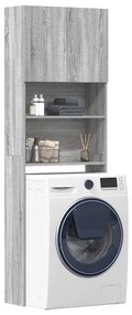 vidaXL Armário máquina lavar roupa derivados madeira cinzento sonoma