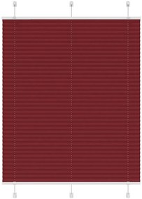 vidaXL Plissado Cego Bordéus Vermelho 105x150 cm Largura Tecido