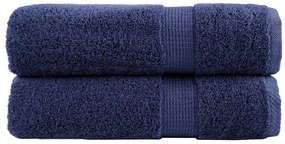 Toalhas banho premium SOLUND 2pcs 100x150cm 600gsm azulmarinho