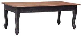 vidaXL Mesa de centro 120x60x45 cm madeira de mogno maciça preto