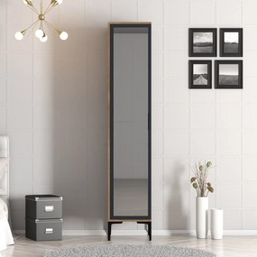 Guarda-roupa Kumsal P – Nogueira/Antracite – 40x47,5x201,4 cm