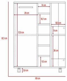 Conjunto Sala Andorra, Móvel TV para televisões até 70'' + Móvel de Bar baixo compartimento aberto, Castanho