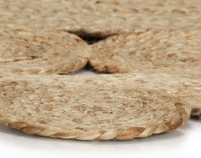 Tapete artesanal em juta trançada 150 cm