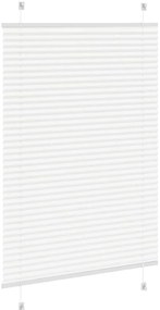 Branco Plissada Cega 85x150 cm Largura Tecido 84,4 cm Poliéster
