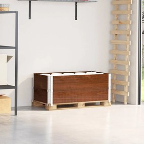 vidaXL Colares p/ paletes 2 pcs 100x50cm madeira pinho maciça castanho