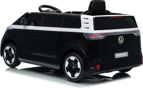 Carro elétrico para Crianças 12V Volkswagen ID BUZZ, Rodas Espuma EVA, assento couro ecológico Preta