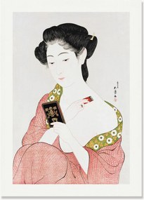 Poster Japanese Woman Applying Powder