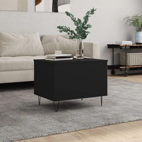 vidaXL Mesa de centro 60x44,5x45 cm derivados de madeira preto