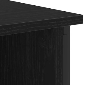 Armário de Cabeceira Carvalho preto 55 x 31 x 76 cm