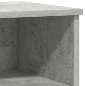 Mesa de cabeceira 40x35x50cm derivados madeira cinzento cimento