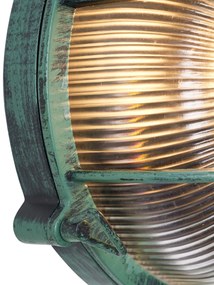 Candeeiro de Parede Exterior Verde Redondo IP44 - Noutica Industrial