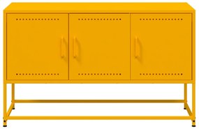 Móvel de TV 100,5x39x60,5 cm aço amarelo mostarda