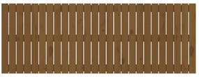 Cabeceira de parede 166x3x60 cm pinho maciço castanho-mel