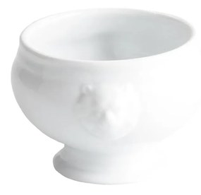 Taça Porcelana Leão Branco 44cl 11X9X9cm