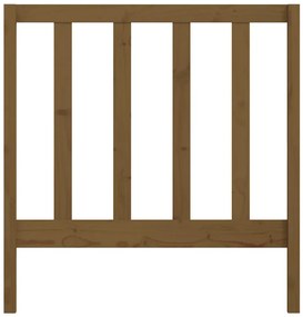 Cabeceira de cama 106x4x100 cm pinho maciço castanho mel
