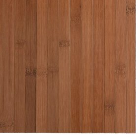 Tapete retangular 60x100 cm bambu castanho