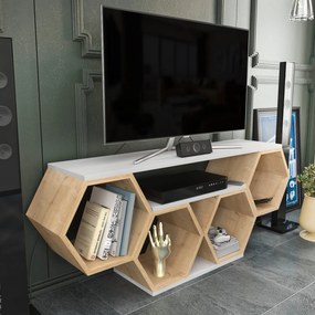 Móvel TV Bal – Branco – 140 cm x 29,6 cm x 55,5 cm