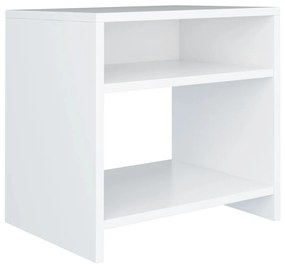 Mesa-de-cabeceira 40x30x40 cm aglomerado branco