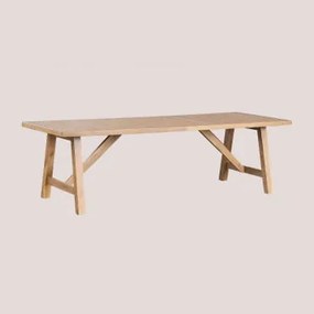 Mesa de jantar retangular em madeira de acácia (260x100 cm) - Sklum