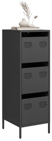 vidaXL Aparador alto 35x39x103,5 cm aço preto