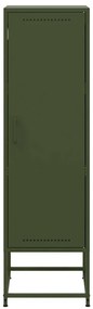 Aparador alto 36x39x123 cm aço verde azeitona