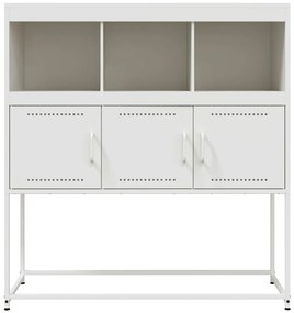 Aparador 100,5x39x107 cm aço branco